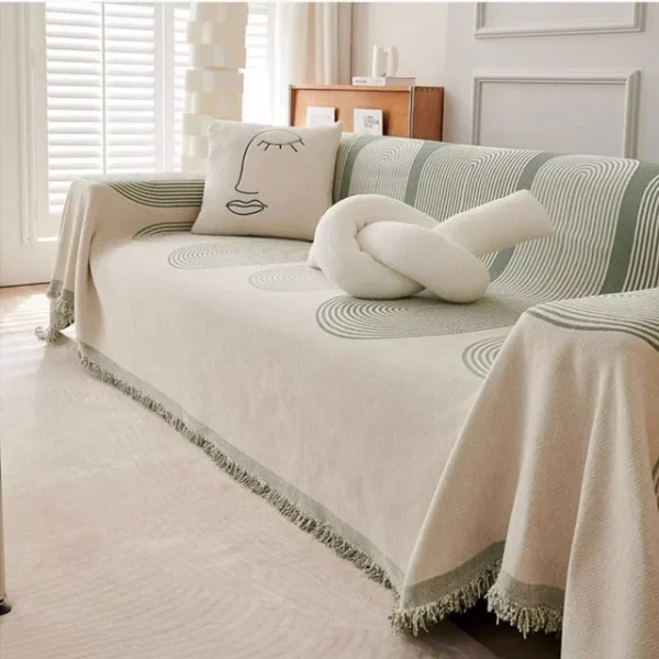 Reversible Chenille Sofa Cover - Image 3