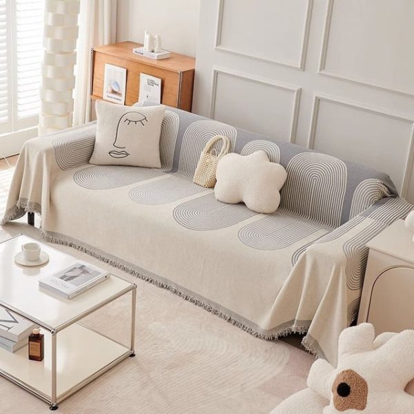Reversible Chenille Sofa Cover - Image 4