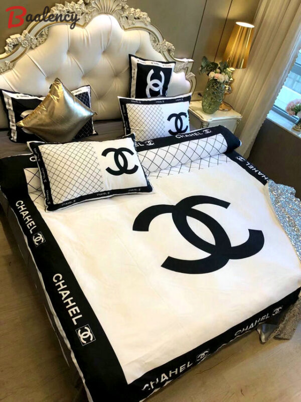 Chanel luxury brand ver 08  Bedding Sets bedspread covers home decor bed linen bedclothes Bedroom ideas duvet sheets blankets