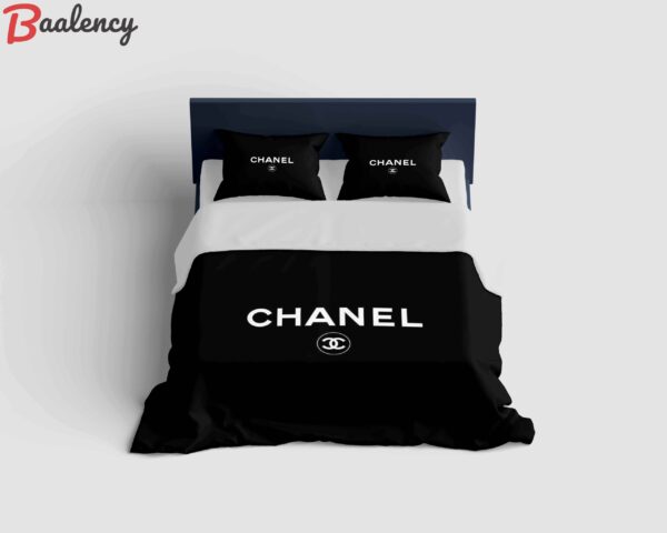Chanel black classic fashion luxury brand  Bedding Sets bedspread duvet blankets Bedroom ideas covers bed linen sheets home decor bedclothes