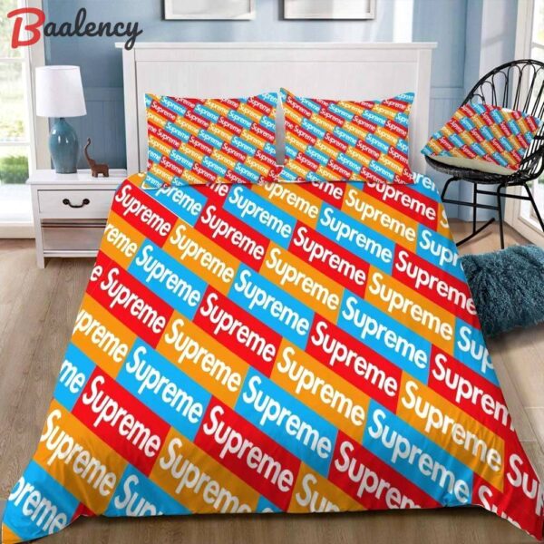 Supreme luxury brand bedding sets bedspread duvet cover set,bed sets, bedroom sets, comforter sets, duvet cover, bedspread Bedding Sets