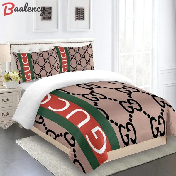 Gucci fashion logo limited luxury brand bedding set home decorations 23 Bedding Sets