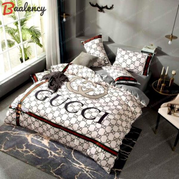 Luxury gucci logo fashion luxury brand model 25 bedding set home decoration Bedding Sets