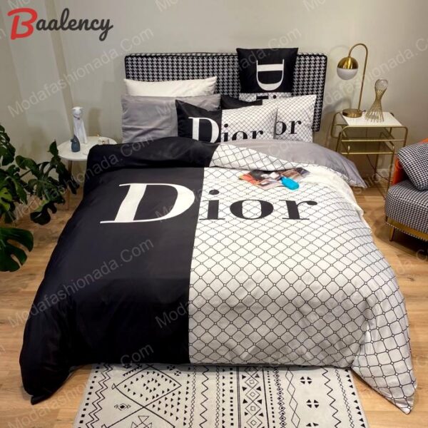 Christian dior logo luxury brand model 2 bedding set home decoration Bedding Sets
