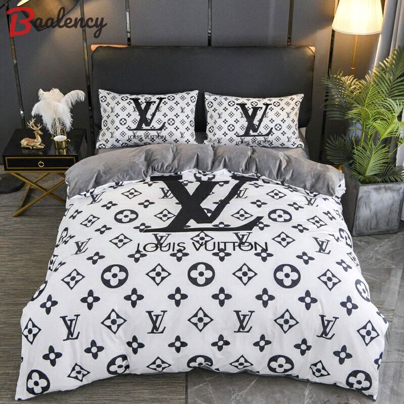 Lv type 149 bedding sets duvet cover lv bedroom sets luxury brand bedding Bedding Sets