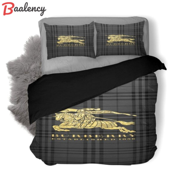 Burberry dark luxury brand bedding sets bedspread duvet cover set,bed sets, bedroom sets, comforter sets, duvet cover, bedspread Bedding Sets