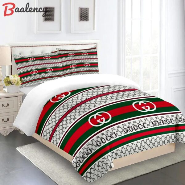 Gucci fashion logo limited luxury brand bedding set home decorations 16 Bedding Sets