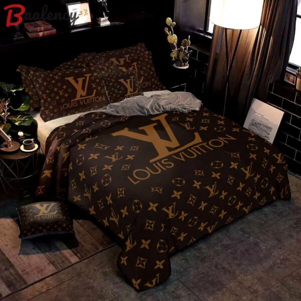 Louis vuitton new hot ver2 brown luxury brand          Bedding Sets sheets duvet blankets covers bed linen bedroom idea bedspread home decor bedclothes