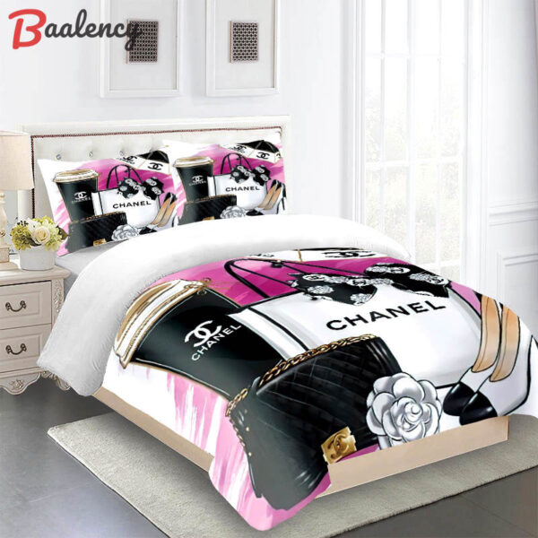 Chanel premium luxury brand     Bedding Sets bed linen covers home decor blankets bedspread sheets bedclothes duvet bedroom idea - Image 2