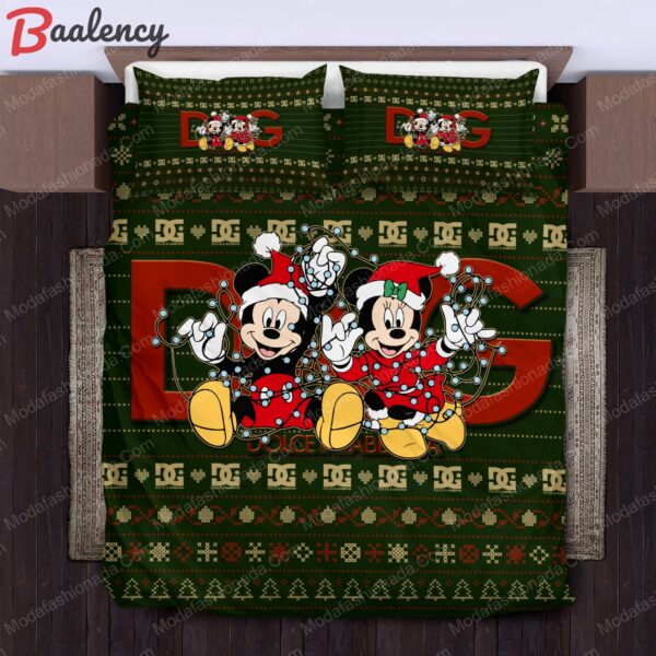 Mickey minnie dolce & gabbana christmas bedding sets home decoration Bedding Sets
