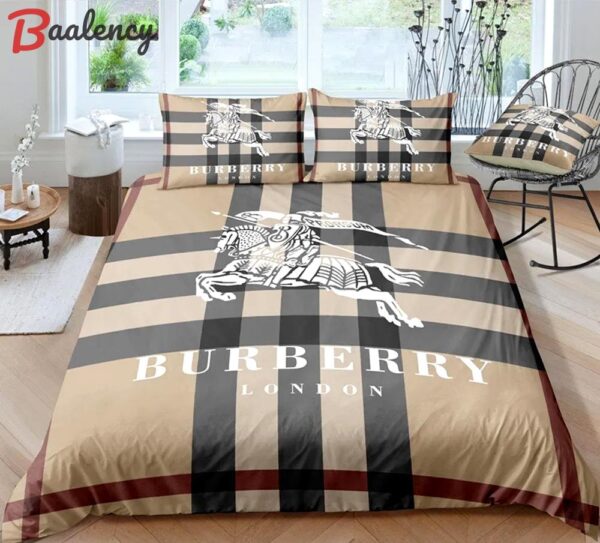Burberry luxury brand bedding sets bedspread duvet cover set, bedroom decor , thanksgiving decorations for home best luxury bed sets gift thankgivings and christmas Bedding Sets