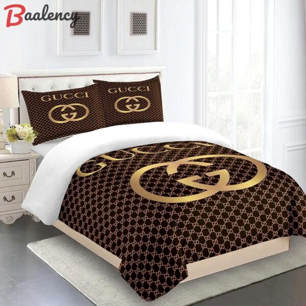 Gucci fashion logo limited luxury brand bedding set home decorations 17 Bedding Sets