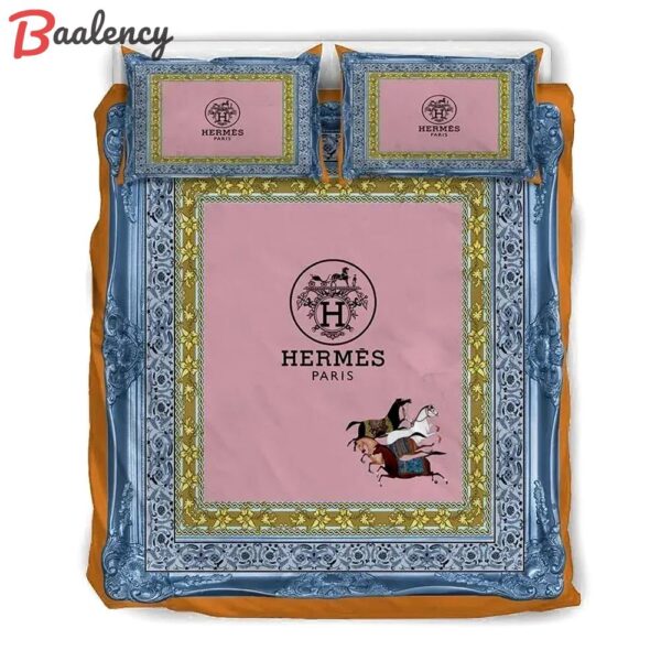 Hermes luxury french fashion personalized customized bedset bedlinen ations Bedding Sets Bedroom ideas bedclothes home decor bedspread covers sheets blankets bed linen duvet