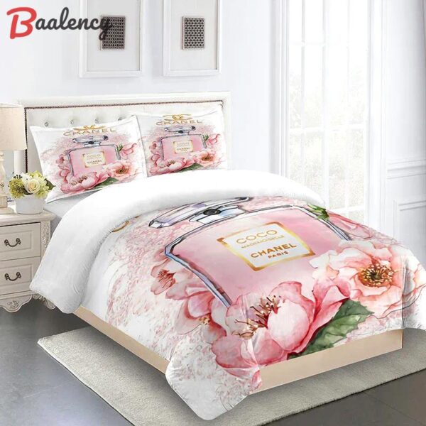 Chanel paris coco luxury brand premium bedding set duvet cover home decor Bedding Sets