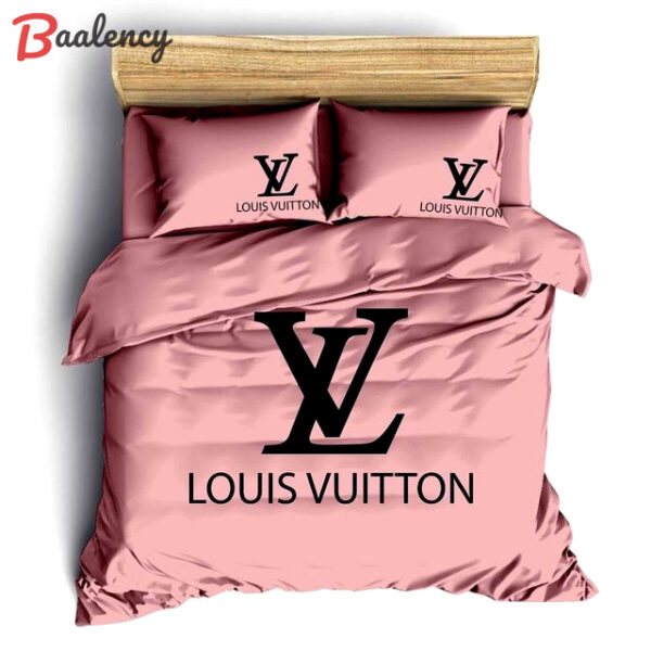 Louis vuitton pinky luxury brand bedding set duvet cover bedspread home decor Bedding Sets