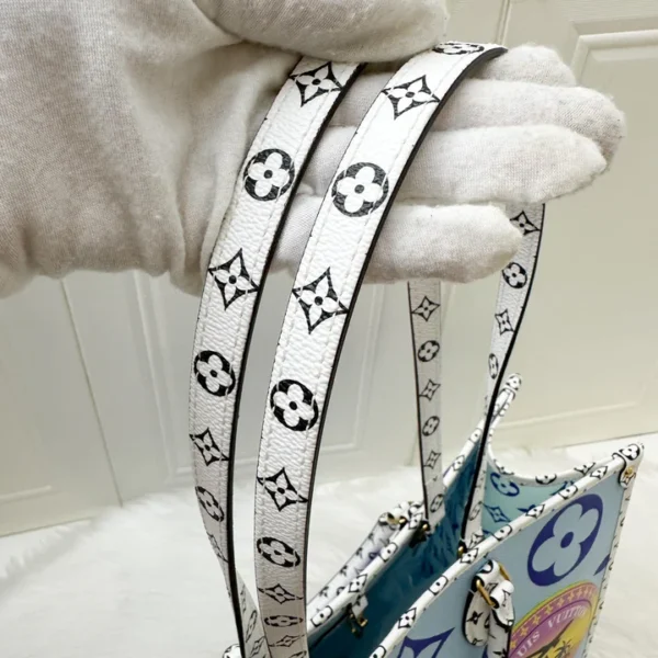 Louis Vuitton Women's Leather Handbag Limited edition Handbag "Onthego GM Giant Hawaii Blue Monogram"- WinGear.shop-LVHB_032 - Image 7