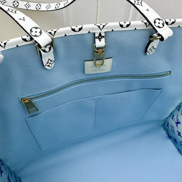 Louis Vuitton Women's Leather Handbag Limited edition Handbag "Onthego GM Giant Hawaii Blue Monogram"- WinGear.shop-LVHB_032 - Image 8