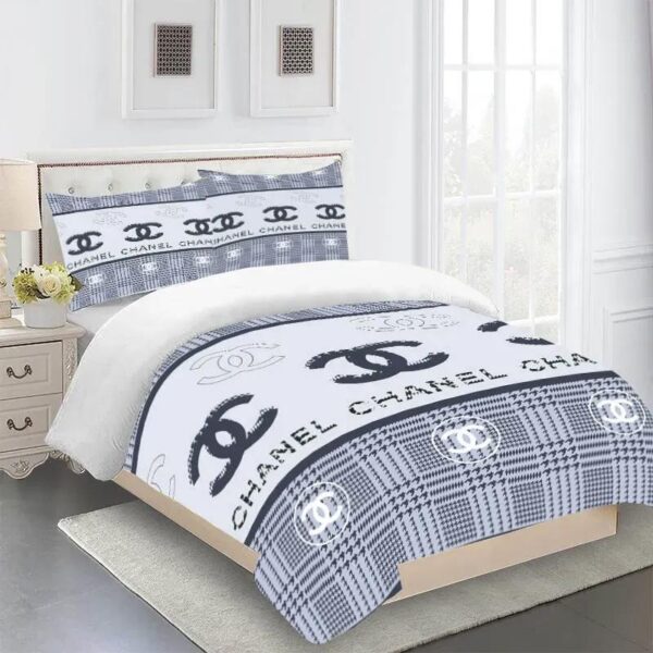 Chanel new luxury brand premium bedding set for bedroom luxury bedspread duvet cover set with pillowcases home decoration Bedding Sets
