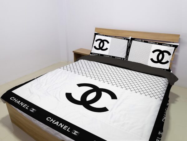 Chanel luxury brand ver 08  Bedding Sets bedspread covers home decor bed linen bedclothes Bedroom ideas duvet sheets blankets - Image 2