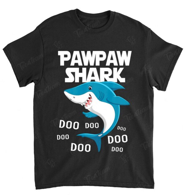Pawpaw Shark T-Shirt Father Grandpa Halloween Christmas