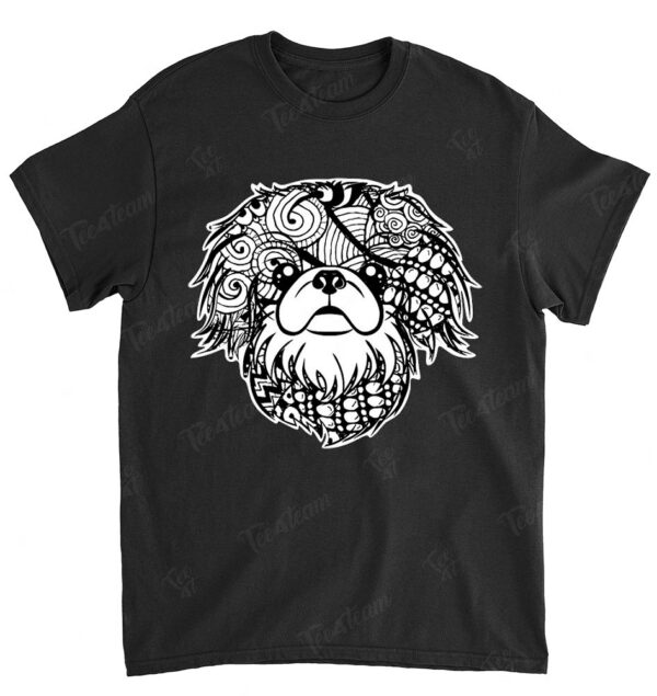 Pekingese Face Graphic Art Shirt Gift for Dog Mom and Dad