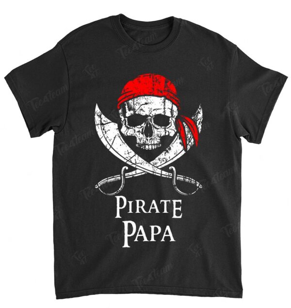Pirate Papa Father Family Jolly Roger Skull