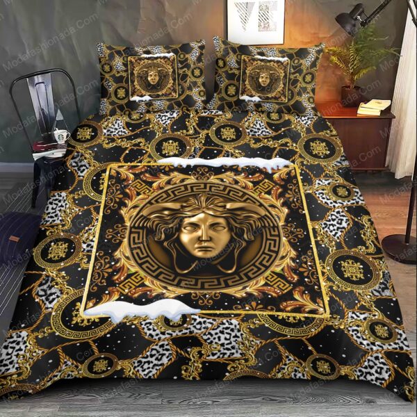 Buy Versace Logo Christmas Bedding Sets Bed Sets, Bedroom Sets, Comforter Sets, Duvet Cover, Bedspread - Image 2