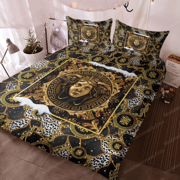 Buy Versace Logo Christmas Bedding Sets Bed Sets, Bedroom Sets, Comforter Sets, Duvet Cover, Bedspread - Image 3