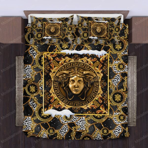 Buy Versace Logo Christmas Bedding Sets Bed Sets, Bedroom Sets, Comforter Sets, Duvet Cover, Bedspread