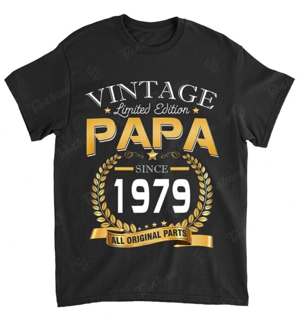 Vintage 40th Birthday Papa Gift Since 1979 Dad