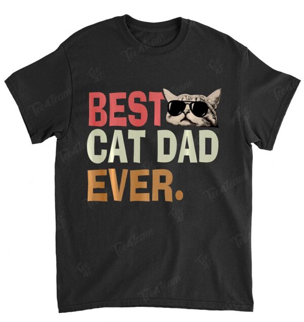 Vintage Best Cat Dad Ever T-Shirt Cat Daddy Father day