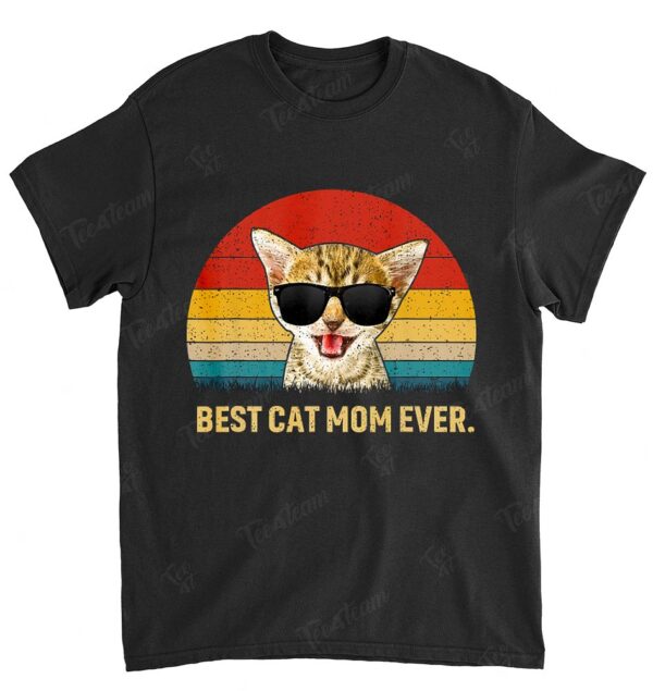 Vintage Best Cat Mom Ever T-Shirt Cat Daddy Father Gift
