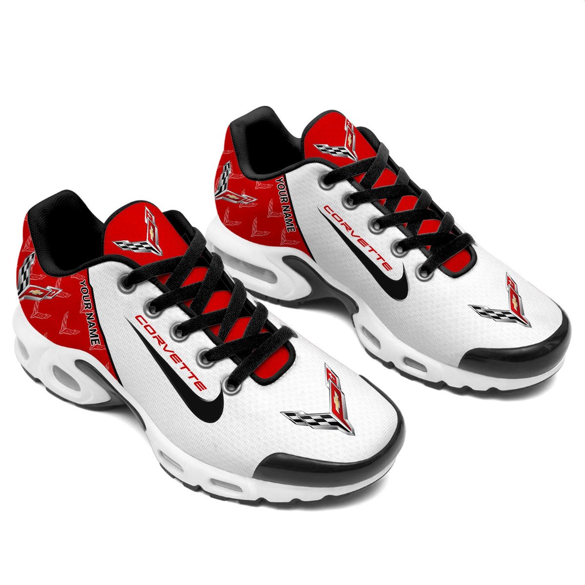 Corvette Elegant Design Custom Name Sport Shoes VS46 - Image 3