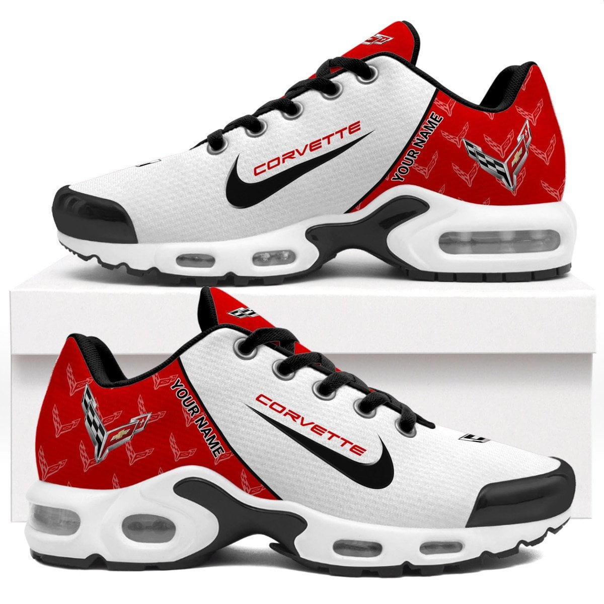 Corvette Elegant Design Custom Name Sport Shoes VS46